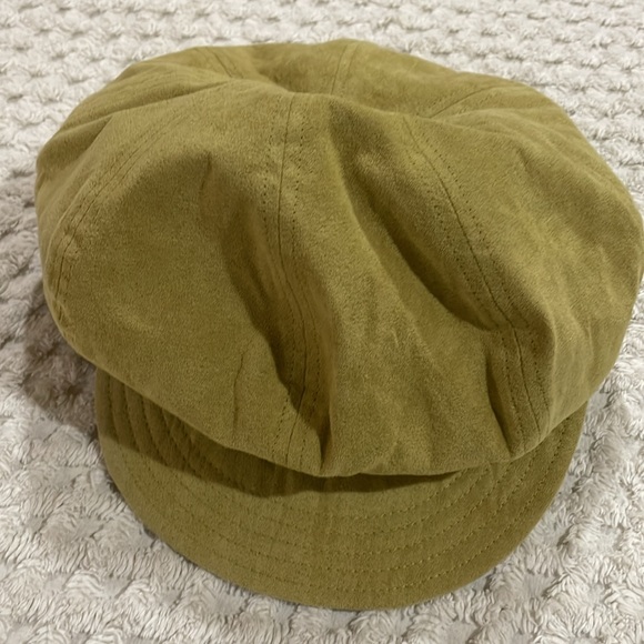 VTG Liz Claiborne Suede Beret Newsboy Cabbie Hat - Picture 9 of 9